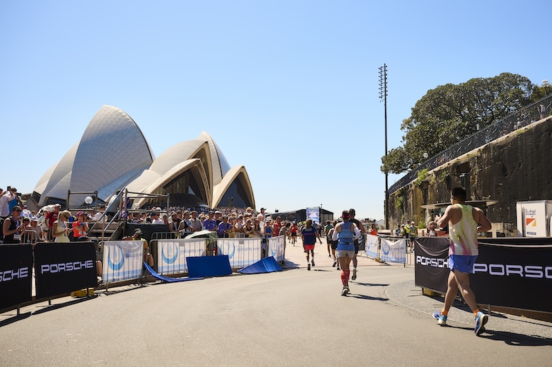 Heading to the finish area