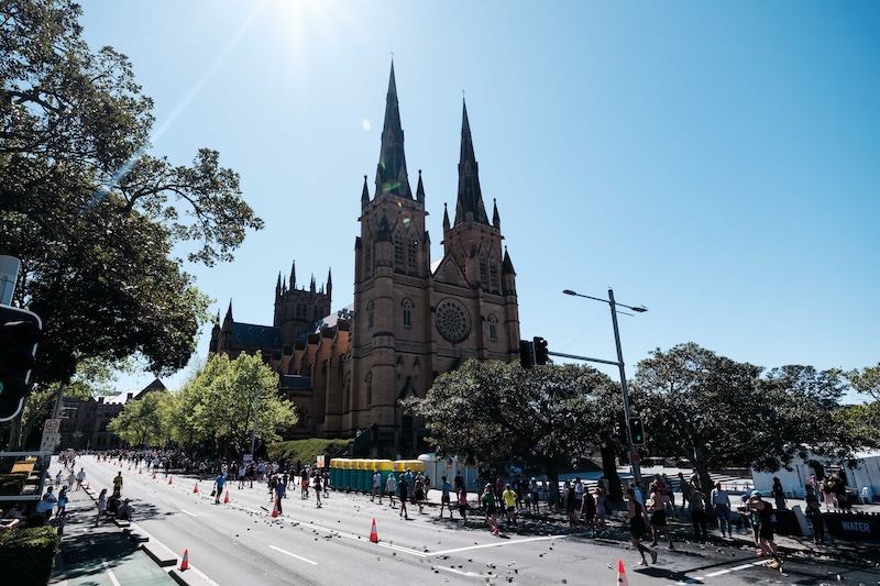 View along the marathon route