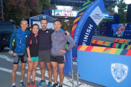 Training run at Central Park (finish line)