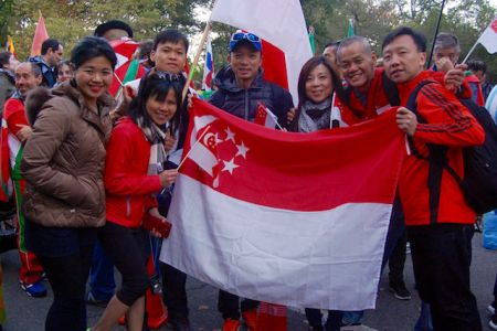 Singapore contingent at the Parade of the Nations