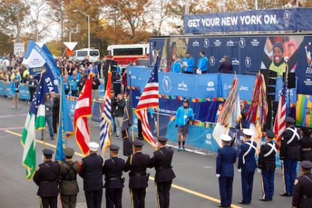 Colours Parade before the start