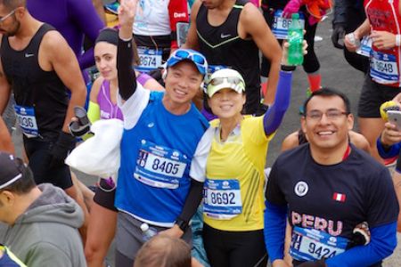 Joo&Jen at the start